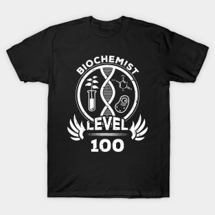 Level 100 Biochemist Biology Chemistry Fan Gift T-Shirt